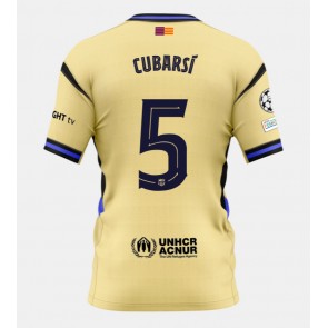 Barcelona Pau Cubarsi #5 Gostujuci Dres 2025-26 Kratak Rukavima